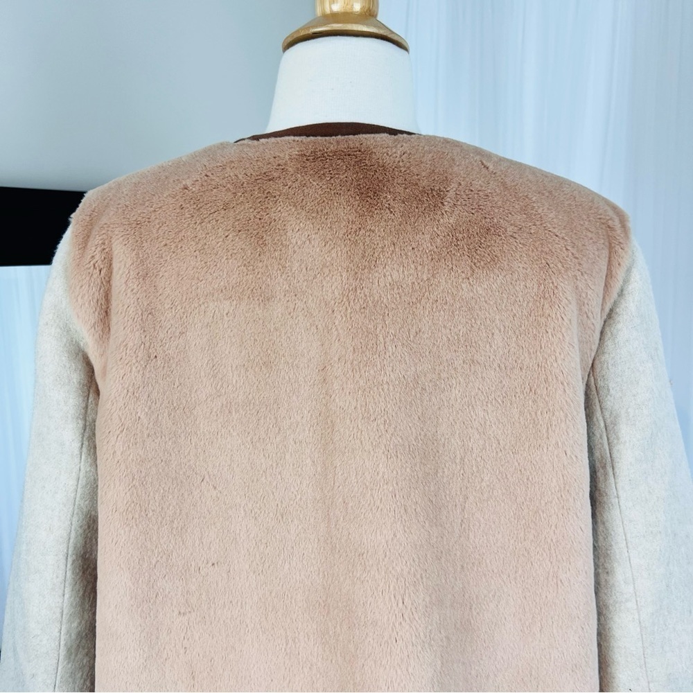 💋Madewell Colorblock faux mint jacket. Size S - Picture 5 of 9